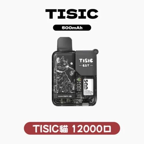 TISIC貓咪12000口拋棄式電子煙-黑騎士系列 TISIC貓咪拋棄式12000口一次性電子煙 | 黑騎士系列 | 10種口味 | 大容量長續航:圖片 1